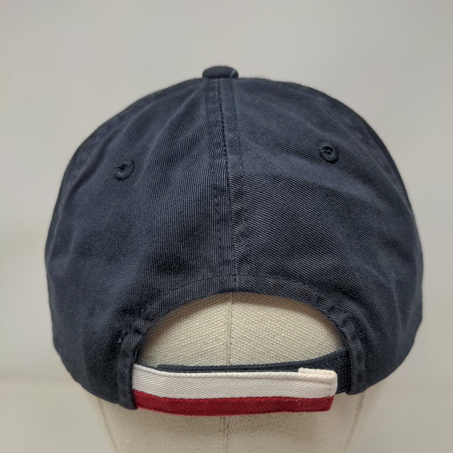 Nationals Skull Strapback Hat Blue One Size Embroidered Port Authority