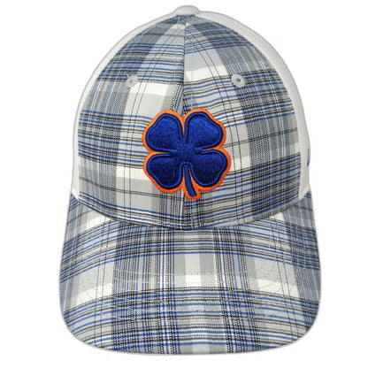 Black Clover Baseball Cap White M Plaid Live Lucky Boise State Broncos Hat