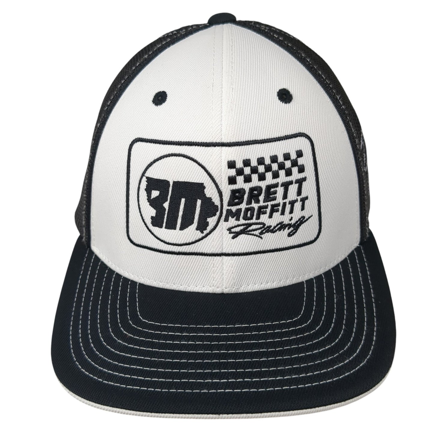Brett Moffitt Racing Fitted Baseball Cap Black 8 Mesh Back Pacific Headwear