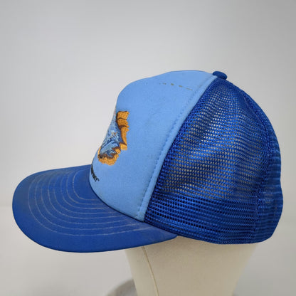 Mountaintop Marketing Trucker Hat Blue One Size Fish Daniels Company Snapback