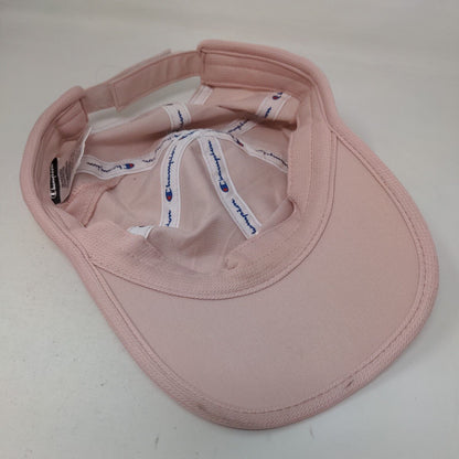 Champion Strapback Hat Pink OSFA Embroidered Logo Adjustable Outdoor