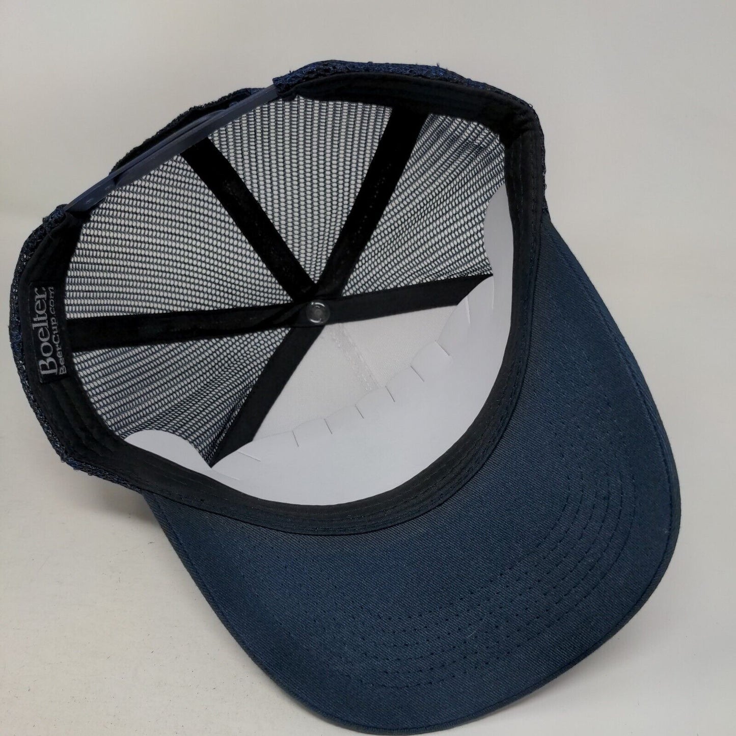 Revitalyte Snapback Mesh Back Trucker Hat Blue One Size Embroidered Boelter