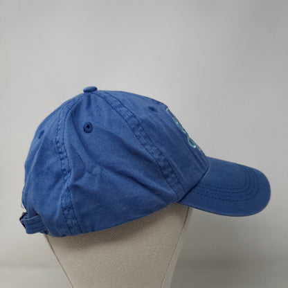 Monogram Slideback Hat Blue One Size Embroidered Adjustable 6 Panel
