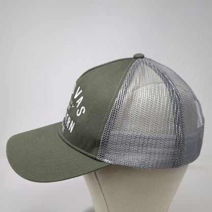 Tecovas Trucker Hat Green One Size Snapback Mesh Austin Texas Western Embroidery