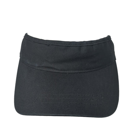 Unbranded Sun Visor Hat Black One Size Adjustable Strap Lightweight Blank