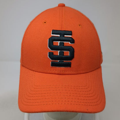 New Era Idaho State Bengals NCAA Cap Orange M 39THIRTY Stretch Fit Curved Hat