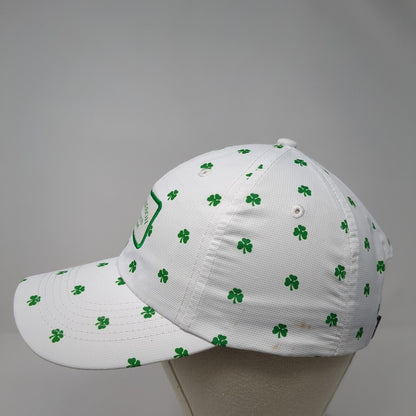 Paddy Wagon Irish Pub Est 1996 Strapback Hat White OS Adjustable Clover Imperial
