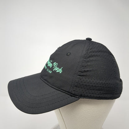 Red Mountain Ranch Country Club Strapback Hat Black OS Adjustable Breathable