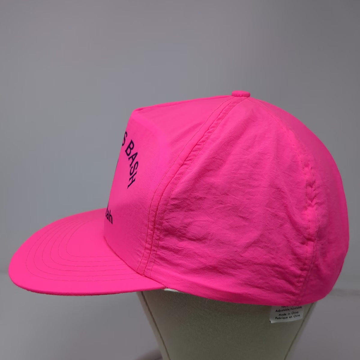 5 Panel Pink One Size Summers Bash 1991 Paradise Utah Nylon Snapback Hat
