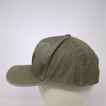 Vans Off The Wall Patch Snapback Hat Green One Size Adjustable Solid