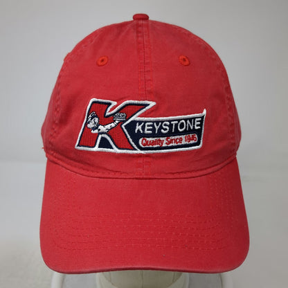 Pacific Headwear Baseball Cap Red One Size Slideback Keystone Embroidered Hat