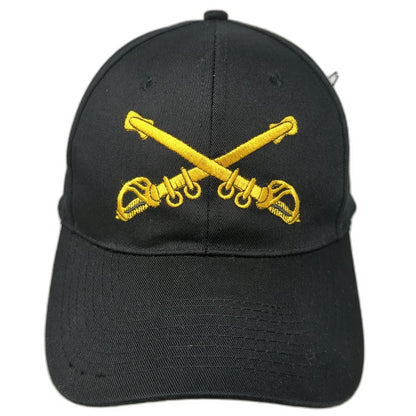 Mitchell Proffitt Snapback Black One Size Hat Crossed Sabers Cavalry Distressed