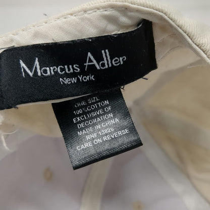 Marcus Adler Baseball Cap Beige One Size BOSS Embroidery Slideback Cotton Hat