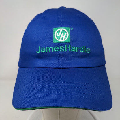 James Hardie Lowe's Strapback Hat Blue One Size Adjustable Embroidered Cotton