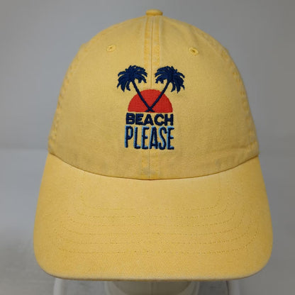 Wembley Yellow Baseball Cap Beach Please Palm Trees One Size Adjustable Hat