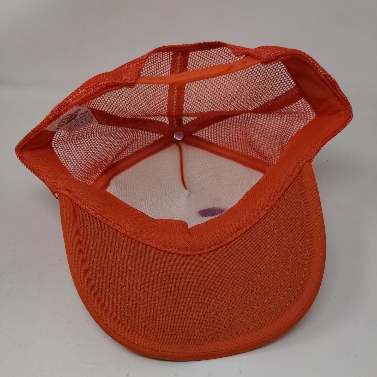 More Champagne Please Snapback Trucker Hat Orange OS Mesh Back Rope Nissun
