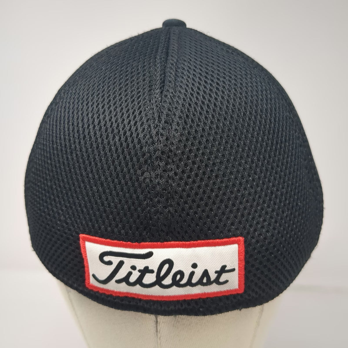 Titleist Baseball Cap Black L Mesh Back Pro V1 FootJoy FJ Stretch Fit Hat