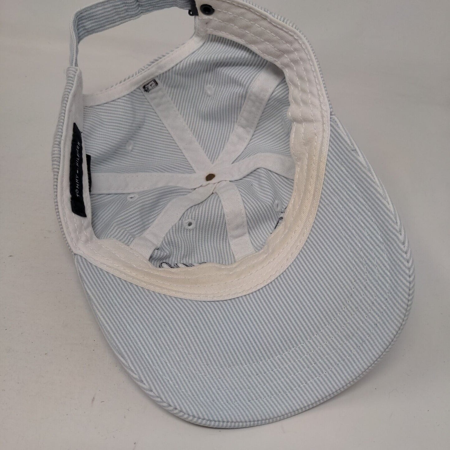 Tommy Hilfiger Slideback Hat Multicolor One Size Embroidered Striped 6 Panel