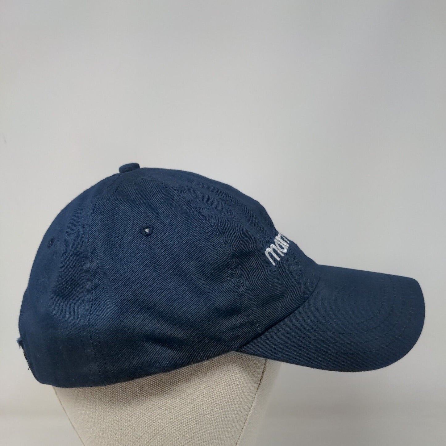 Marco Rubio Strapback Hat Blue One Size Adjustable Embroidered Vented Holes