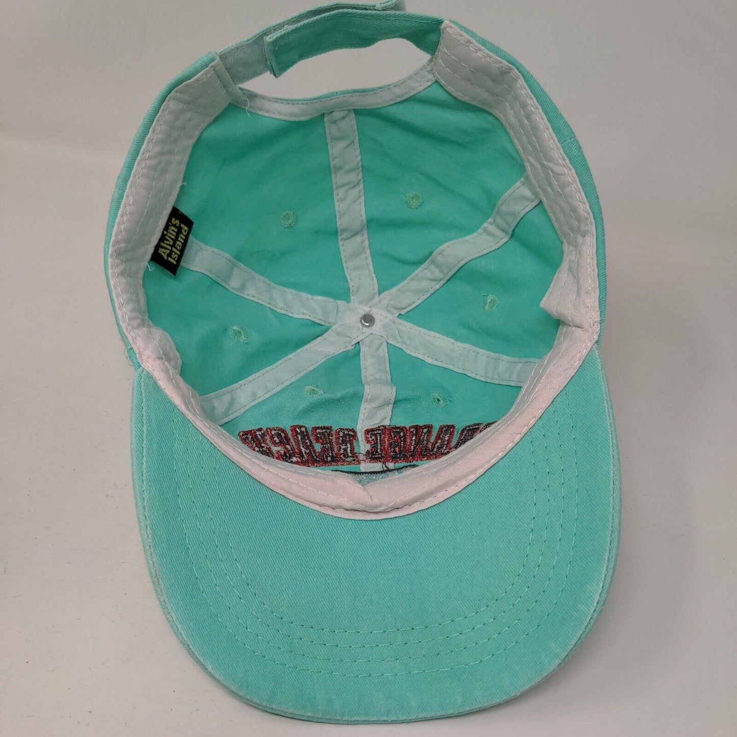 Orange Beach 1984 Alabama Strapback Hat Greenish-Blue One Size Alvin's Island