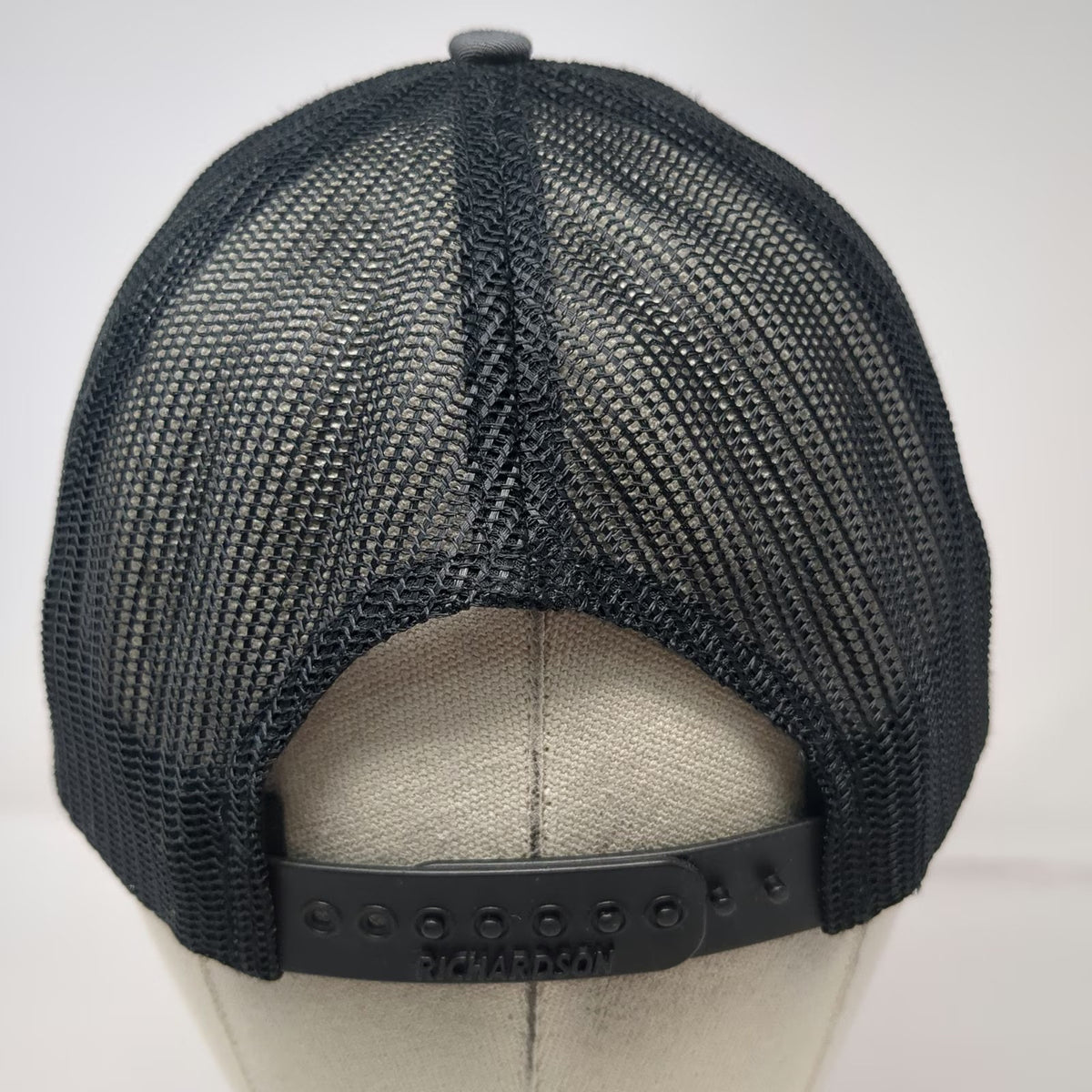 Richardson 112 Trucker Hat Gray One Size Cruzer Blue Embroidery Snapback Mesh