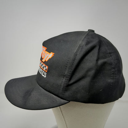 Speedway Monogram Snapback Black AJ Foyt Enterprises Davey Hamilton Hat Vintage