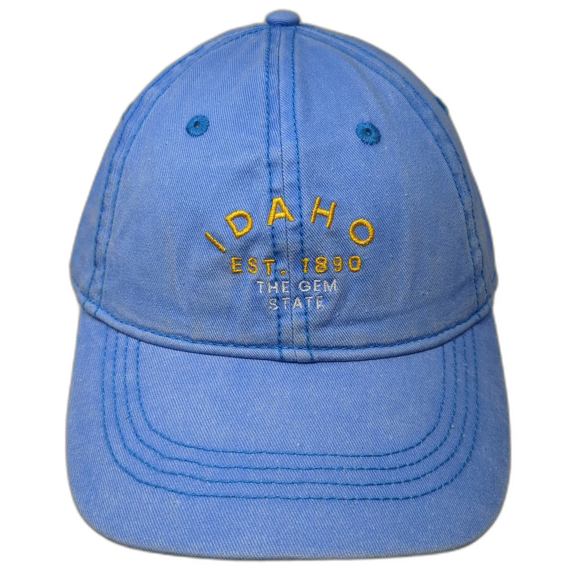 Home Free Baseball Cap Blue One Size Idaho The Gem State Striped Slideback Hat
