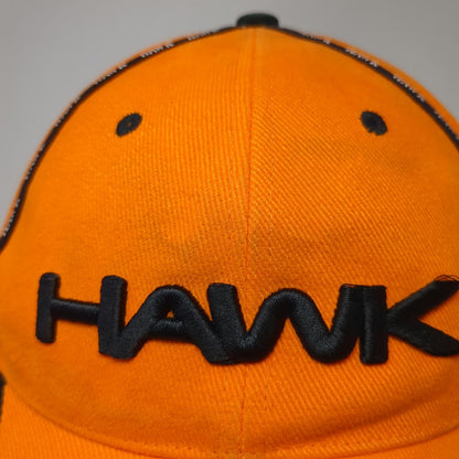 Hawk Baseball Cap Orange One Size Skateboarding Apparel Systems Logo Bird Hat