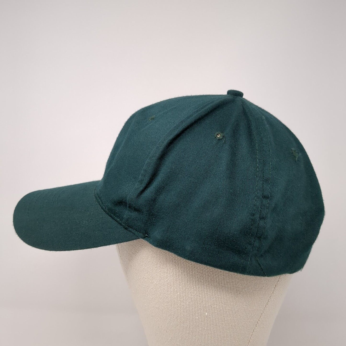 Unbranded Slideback Hat Green One Size Adjustable Blank Solid Vent Holes