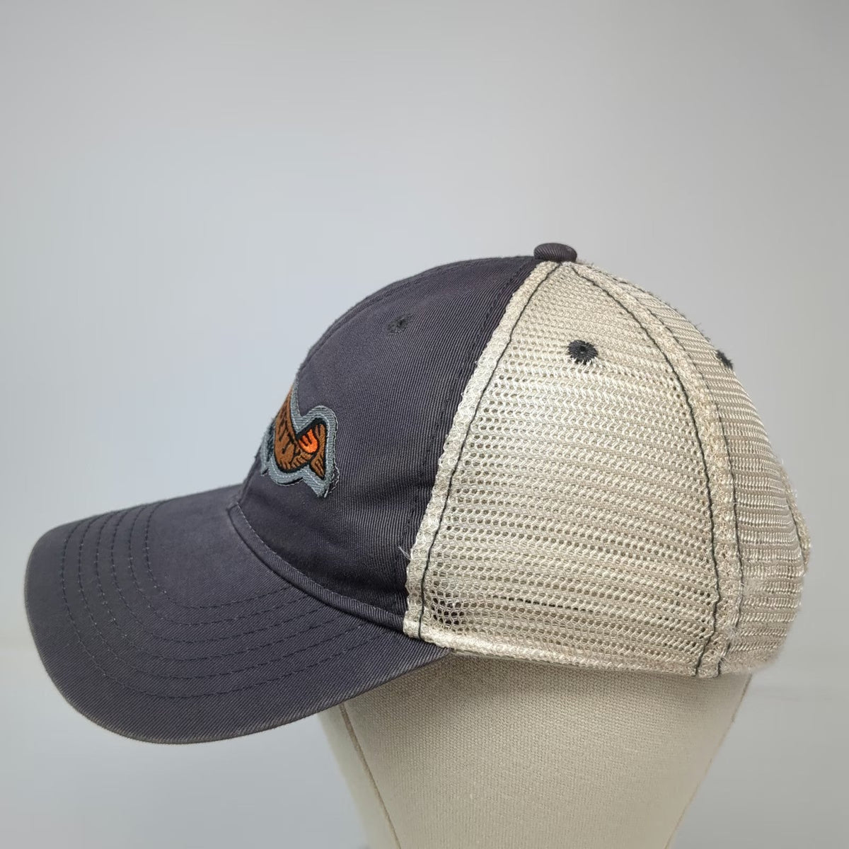 Legacy Trucker Hat Gray One Size North Jetty Brewing Mesh Snapback Patch