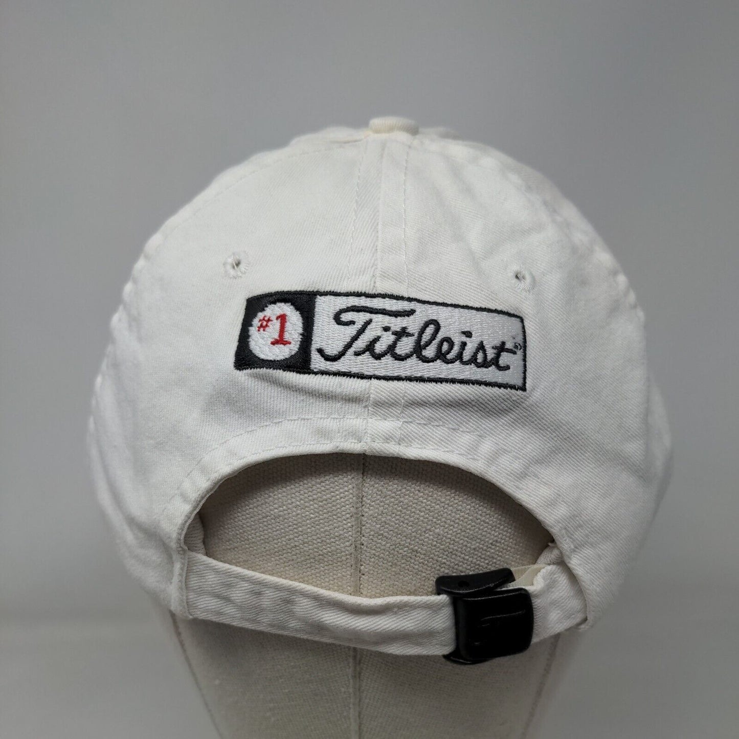 Titleist #1 FJ Slideback Hat White One Size Embroidered Adjustable