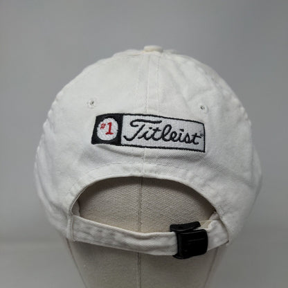 Titleist #1 FJ Slideback Hat White One Size Embroidered Adjustable