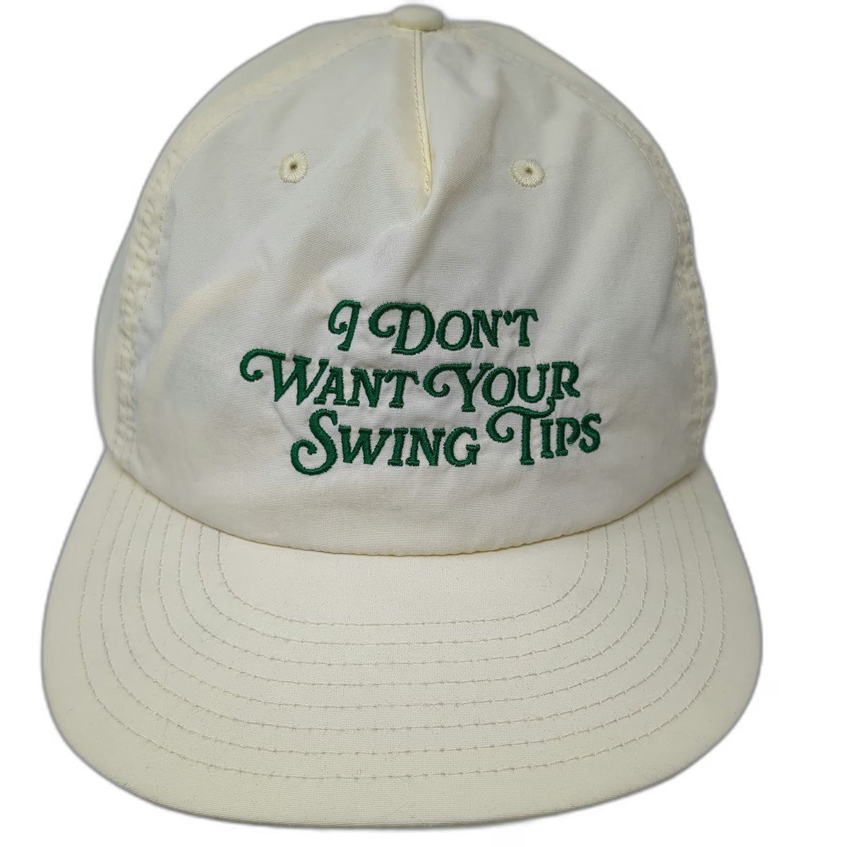 AS Colour 5 Panel Yellow Green One Size Snapback Nylon Swing Tips Golf Hat