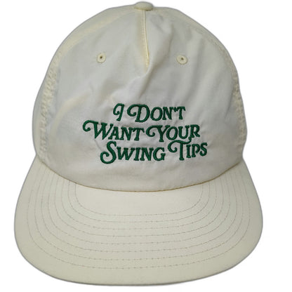 AS Colour 5 Panel Yellow Green One Size Snapback Nylon Swing Tips Golf Hat