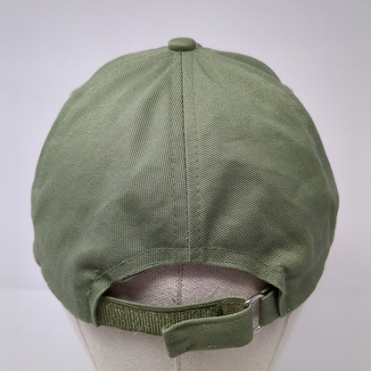 Unbranded Strapback Hat Green One Size Adjustable Blank Solid 6 Panel