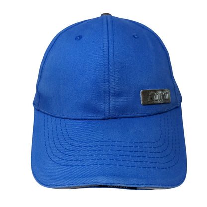 Roiko Slideback Hat Blue One Size Adjustable Emblem Vented Holes 6 Panel