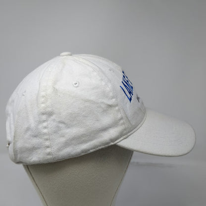 Baseball Cap White One Size Lake Elsinore Palm Tree 1888 Slideback Souvenir Hat