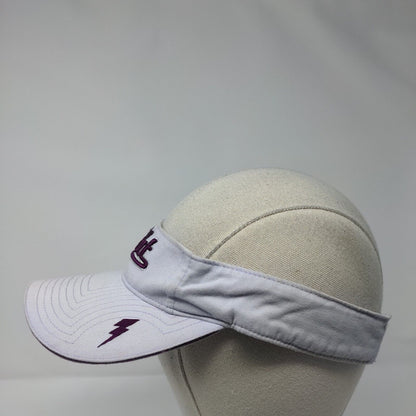 Brat Lightning Strapback Sun Visor Hat Purple OSFA Embroidered New Vibe