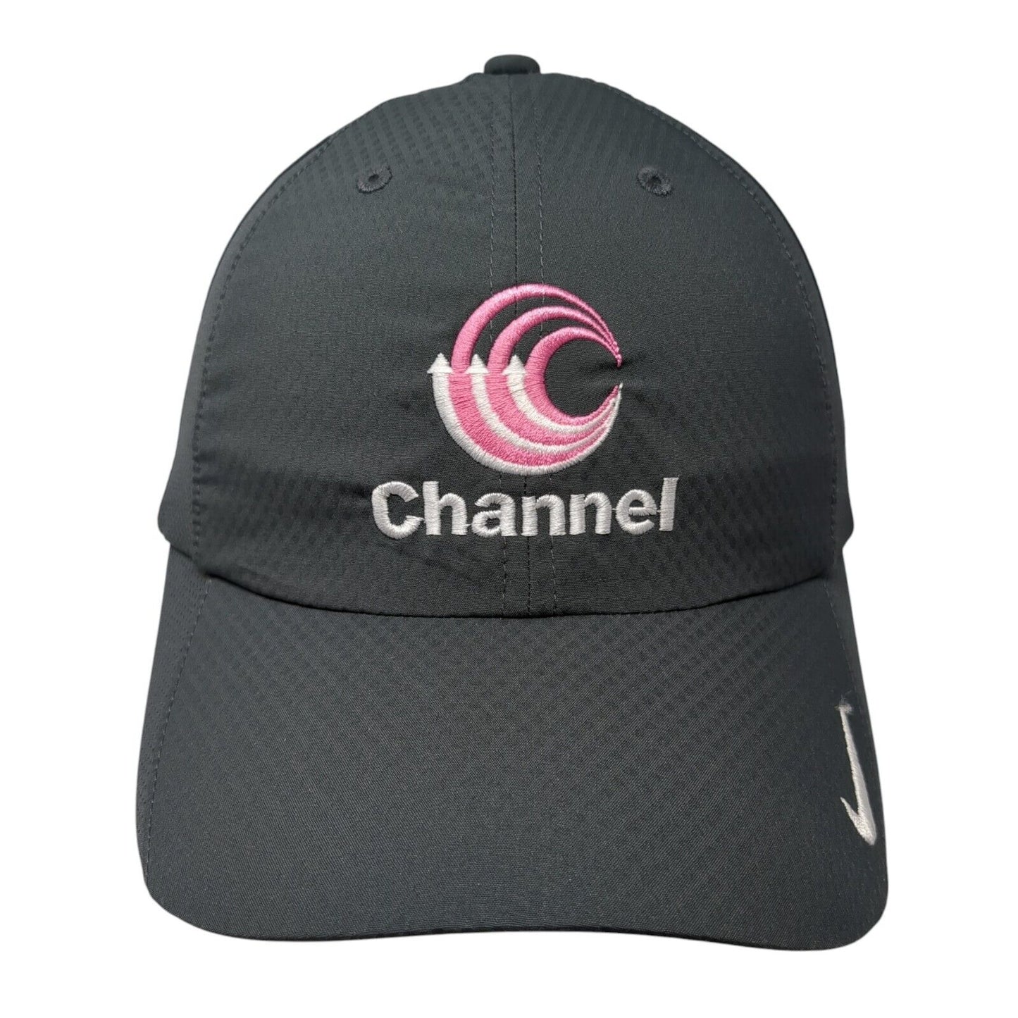Channel Strapback Hat Gray One Size Adjustable Nike Heritage86 Dri-Fit