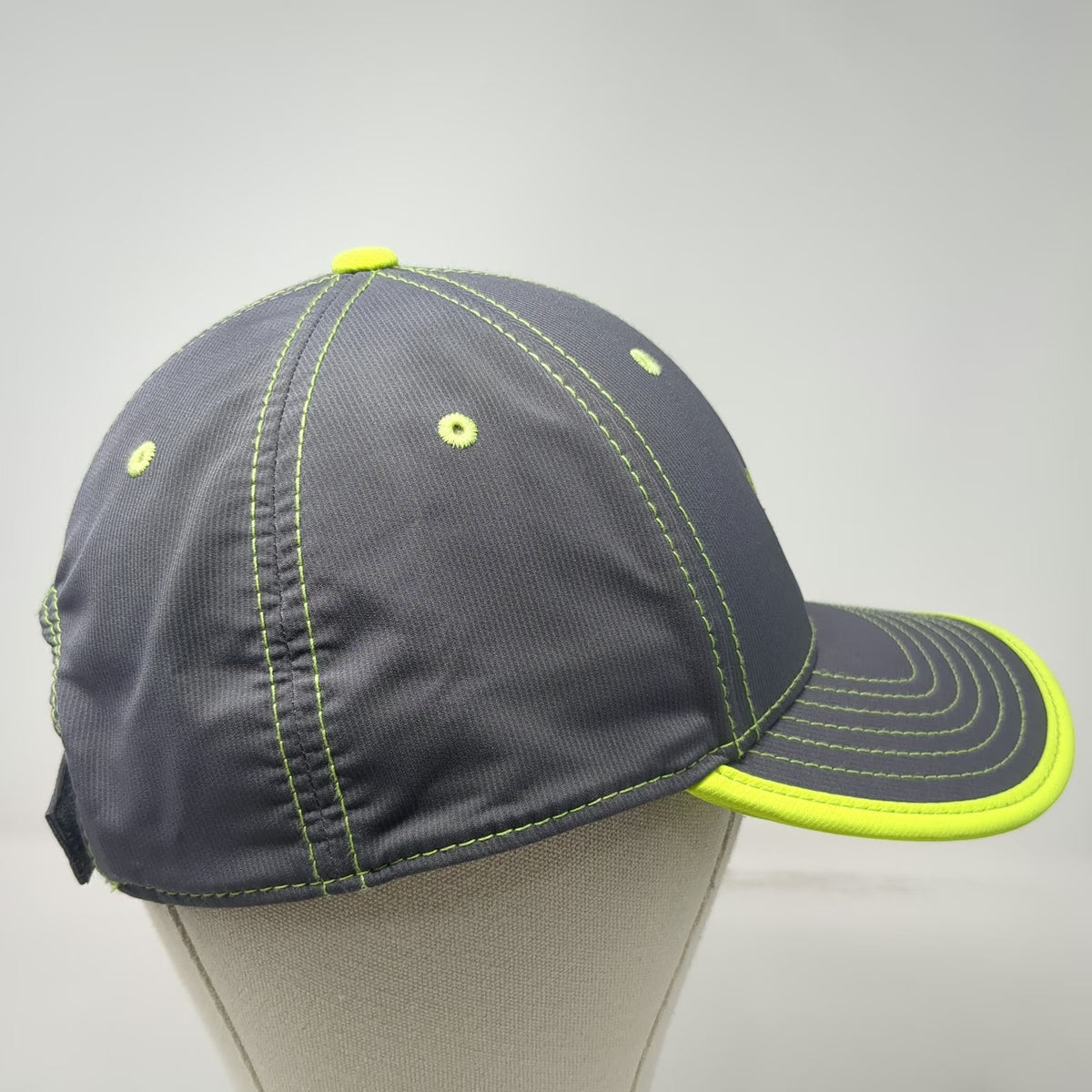 Imperial Baseball Cap Gray Yellow One Size Strapback Sawgrass Golf Hat Graphic