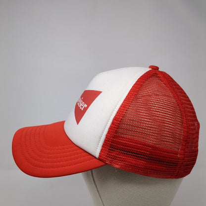 Budweiser Snapback Mesh Back Trucker Hat Red One Size Colorblock