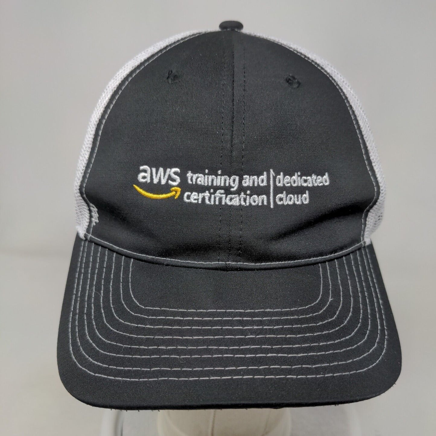 Amazon Training Dedicated Certification Cloud Trucker Hat Black OS Mesh Back