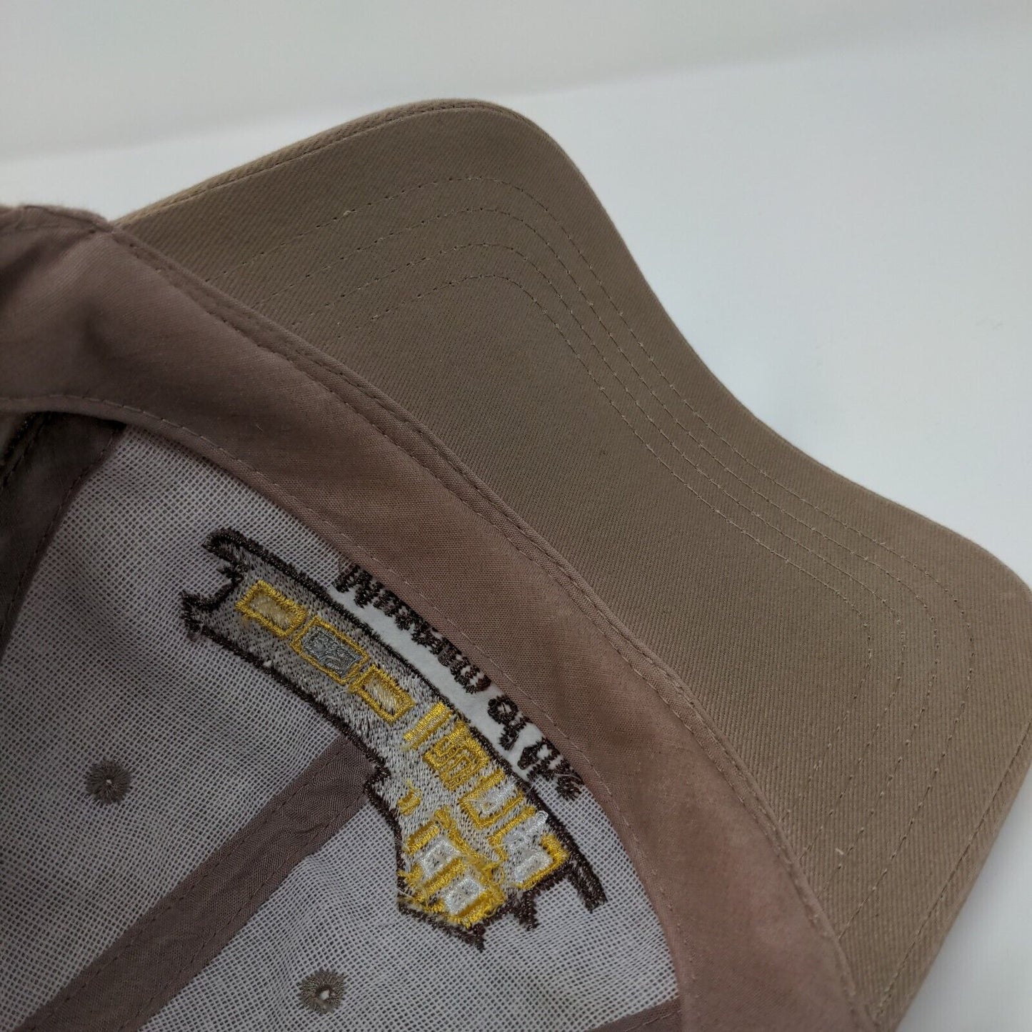 Museum of the San Ramon Valley Strapback Hat Tan OSFA Embroidered