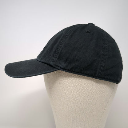 Adidas Baseball Cap Black One Size Tonal Logo Slideback Adjustable Cotton hat