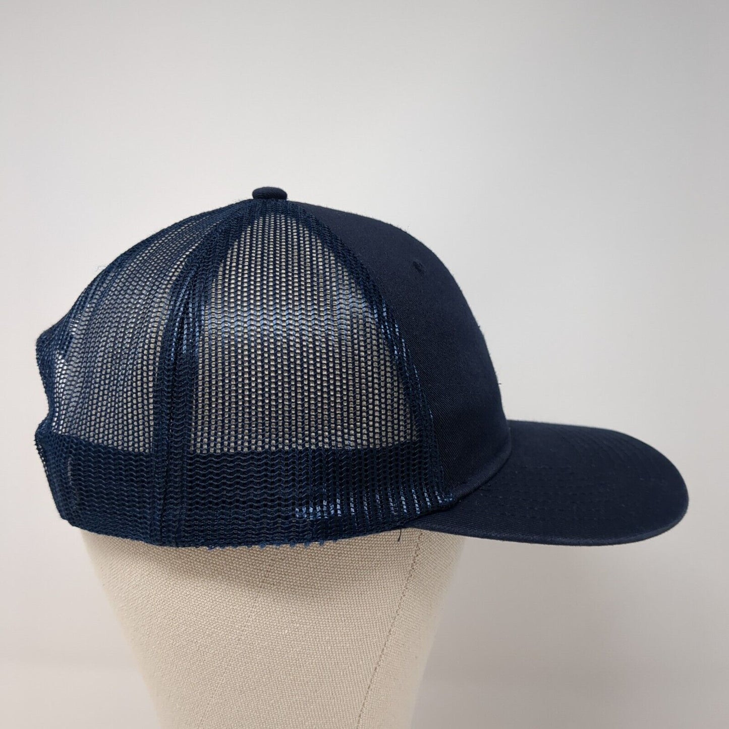 DNA Pro Cycling Snapback Mesh Back Trucker Hat Blue One Size Adjustable