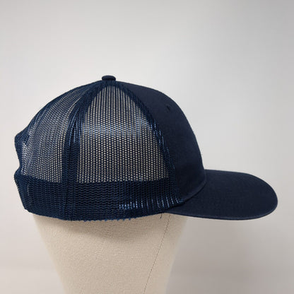 DNA Pro Cycling Snapback Mesh Back Trucker Hat Blue One Size Adjustable