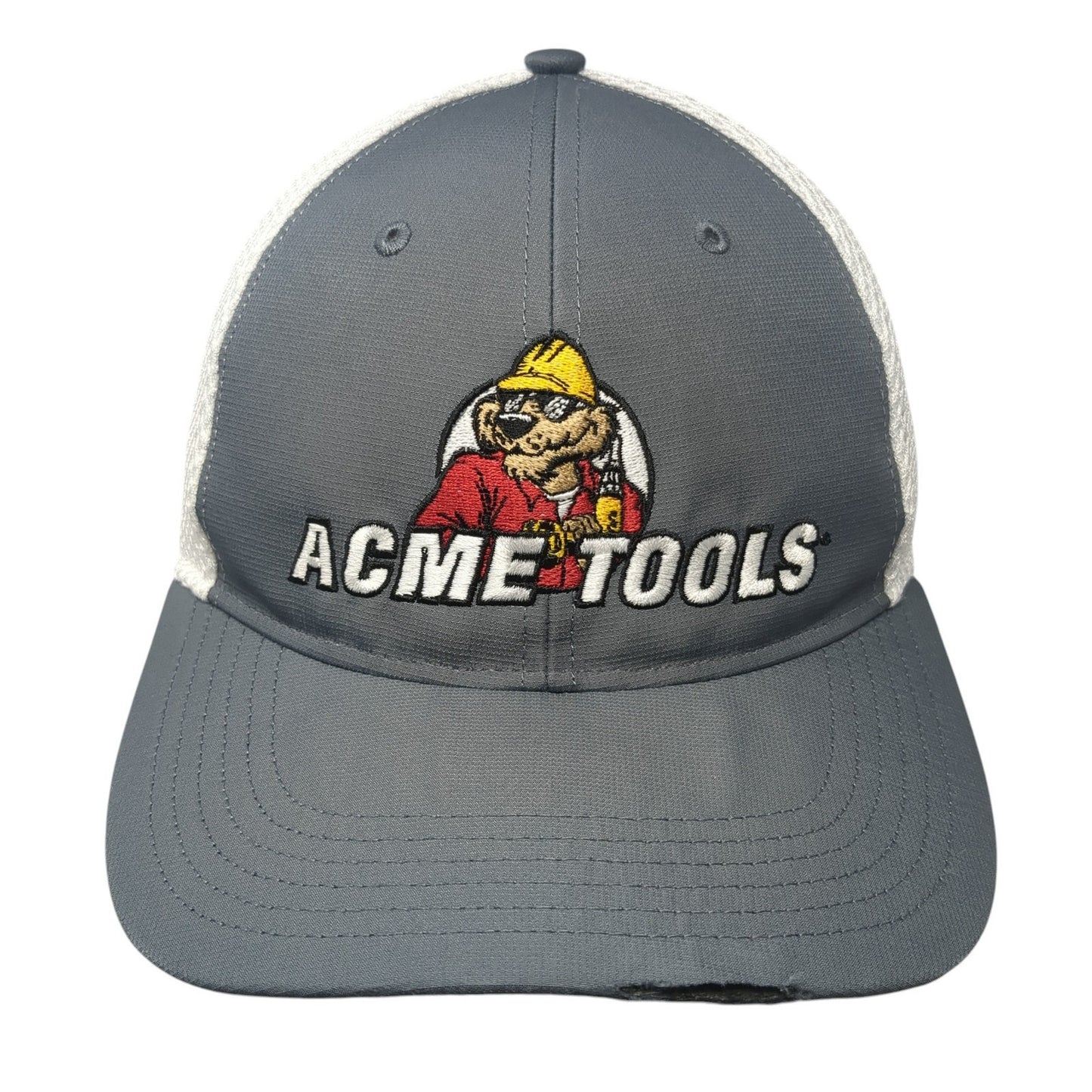 ACME Tools Strapback Trucker Hat Gray One Size Adjustable Mesh Back Richardson