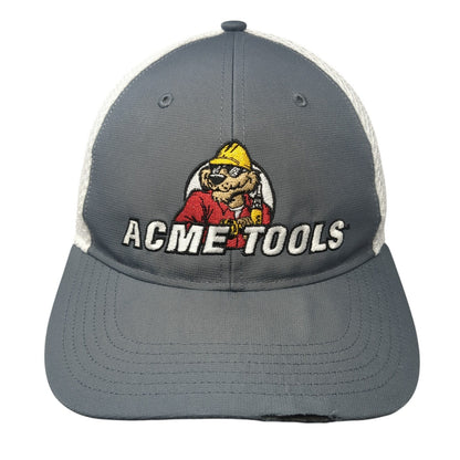 ACME Tools Strapback Trucker Hat Gray One Size Adjustable Mesh Back Richardson