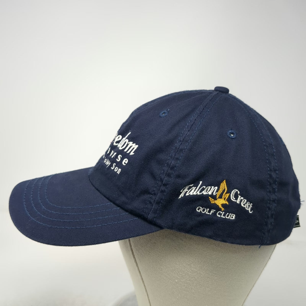 Page & Tuttle Blue Baseball Cap OSFM Freedom Course Falcon Crest Golf Club Hat