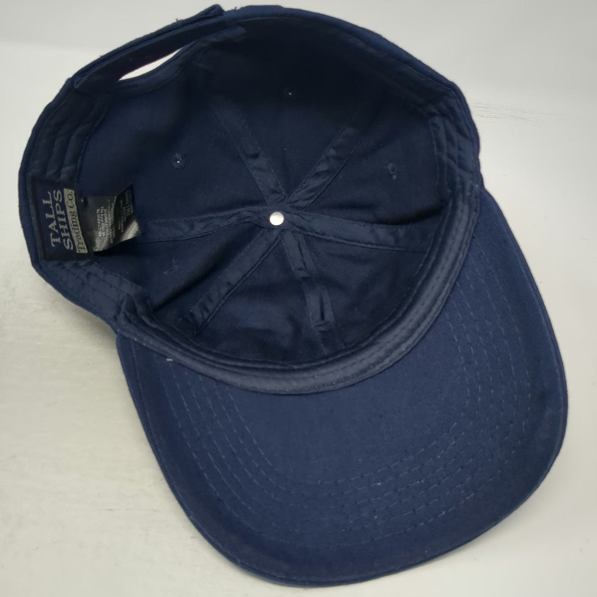 Tall Ships Trading Co. Halifax Baseball Cap Blue One Size Strapback Hat Cotton